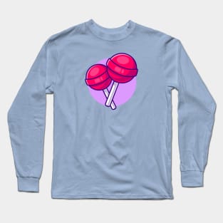 Lollipop Candy Cartoon Long Sleeve T-Shirt